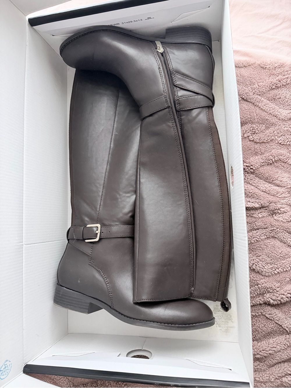 Size 7 Nine Weat Tall Brown Boots